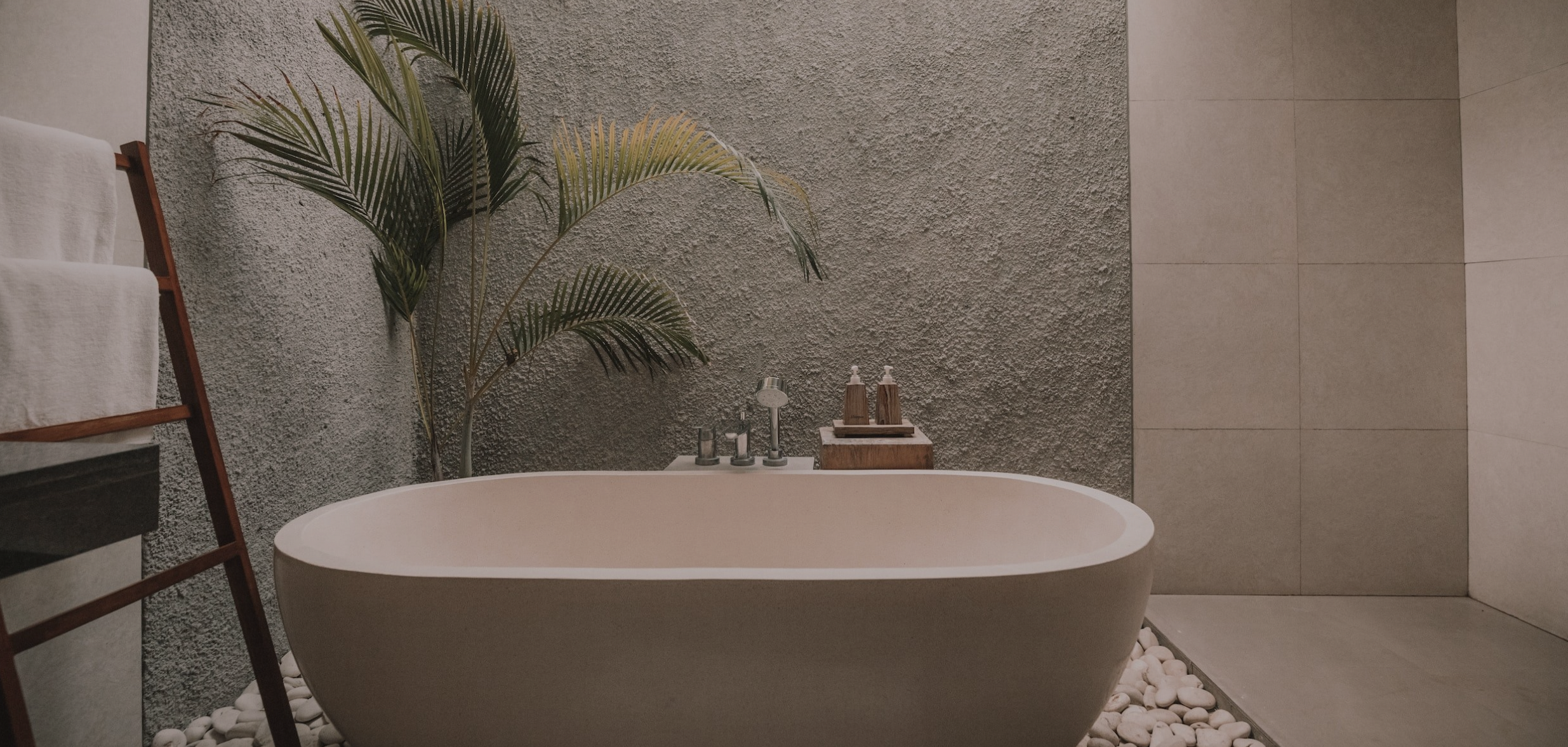 modern day holistic, zen bathroom, ivf journal, ivf process, welcome banner image